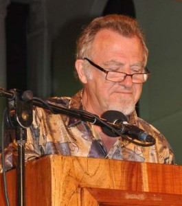 Germain reading in Granada, Nicaragua February 2012 