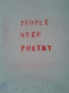 People need poetry