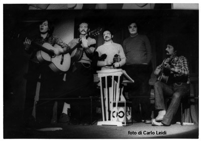 1975 la prima formazione del Canzoniere Popolare di Bergamo