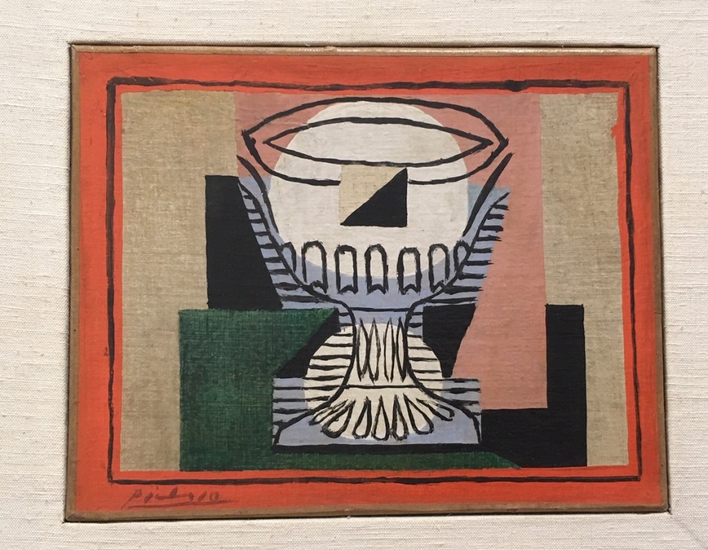 Picasso, Le verre taillé sur fond rose