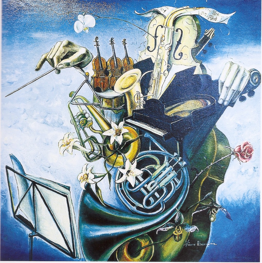 Il direttore d 'orchestra 1989 (cm 60 x 60)