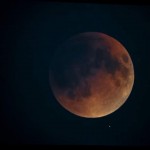Fotogramma di un video del Griffith Observatory, USA, sull'eclissi del 15 maggio 2022